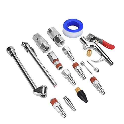 Air Compressor Fittings,20Pcs Air Compressor Fittings Kit Air Blow Gun