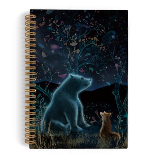 Cahier de notes ours polaire rigide pour éviter les pages cornées