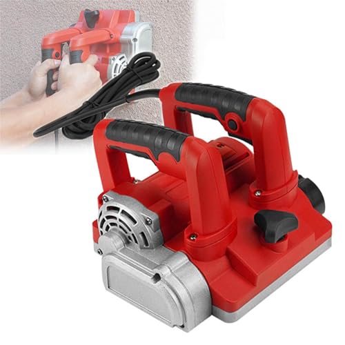 1600W Electric Wall Planing Machine Wall Chaser, Putty Wall Scraper Planner, 0-4mm Depth Adjustment, Handheld Electric Planer, for Removing Old Wallpaper, Cement