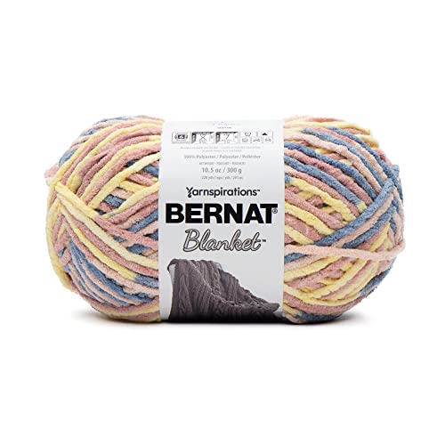 Image of Bernat Blanket Pink Lagoon Yarn - of 300g /10.5oz - Polyester - 6 Super Bulky - 220 Yards - Knitting /Crochet (Pack of 2)