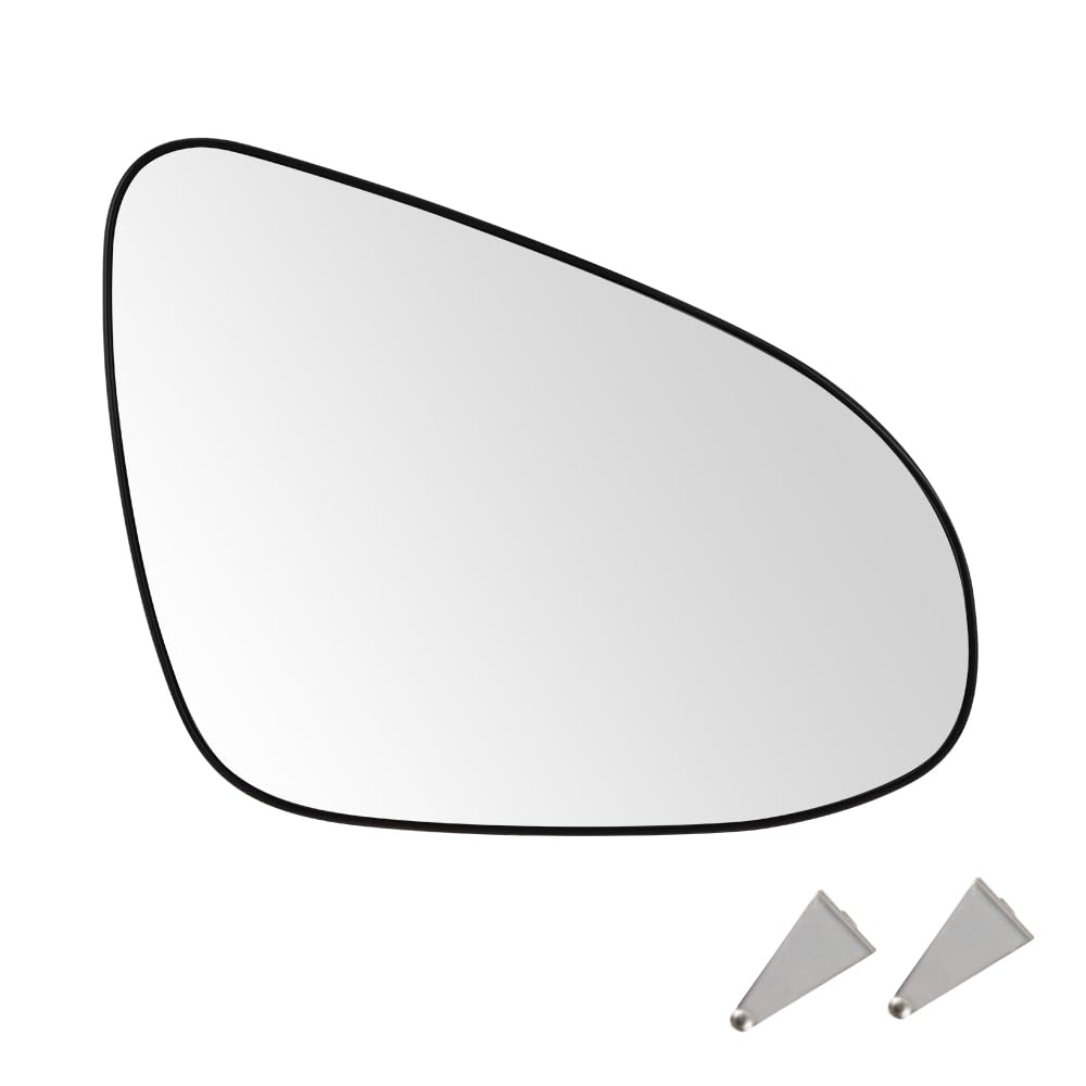 SENZEAL Cristal de Retrovisor Calefactable Lado del Pasajero para Toyota Yaris 2012-2019 87909-0D580 87908-0D590 (Derecha)