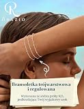 ORAZIO Bransoletka damska, srebro próby 925, różowe złoto, regulowana bransoletka charm, różowe złoto, biżuteria, srebrna bransoletka dla kobiet i dziewcząt, 15 cm, Srebro szterlingowe