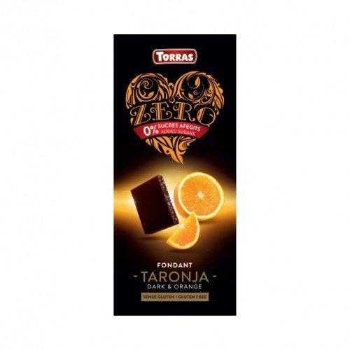 Torras Zero Chocolate Negro Con Naranja 125 Gr, No Aplicable, 750
