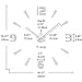 VANGOLD Large 3D Wall Clock DIY Wall Decoration Clock with Mirror Surface Sticker for Office Home Living Room Decor
