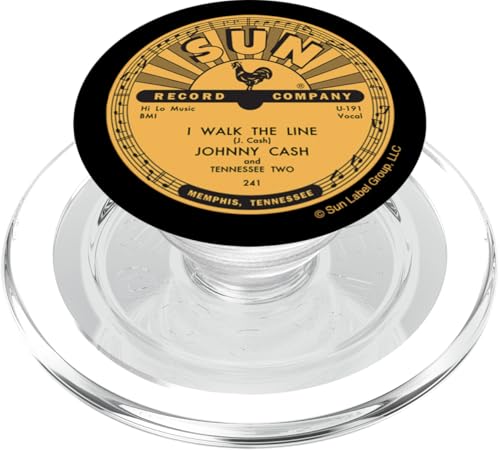 Image of Sun Records Vinyl Johnny Cash I Walk The Line PopSockets PopGrip for MagSafe