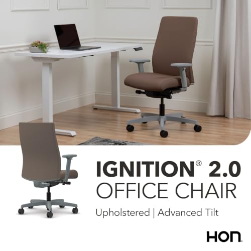 Image of HON Ignition 2.0 Ergonomic Office Chair, Lumbar Support, Desk Chair, Bark