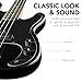 Best Choice Products Full Size Beginner 4-String Electric Bass Guitar, Wooden PB-Style Bass Starter Set w/Padded Carrying Case - Black/Black