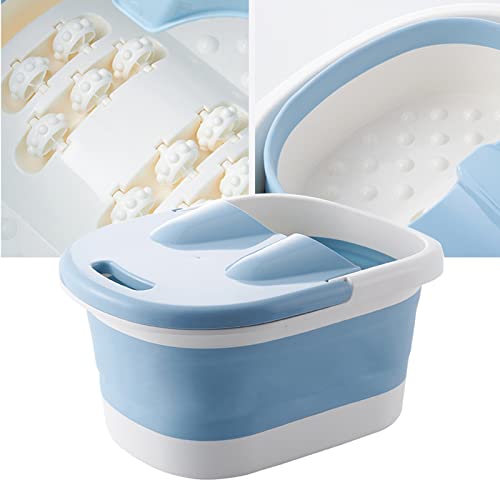 Tina de Masaje para Pies Plegable Ymiko Azul miniatura 3