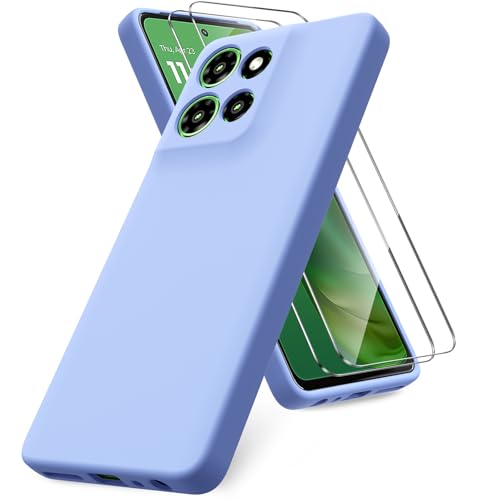 Coque Motorola Moto G Power 5G 2025 violette avec 2 verres trempés Vansdon
