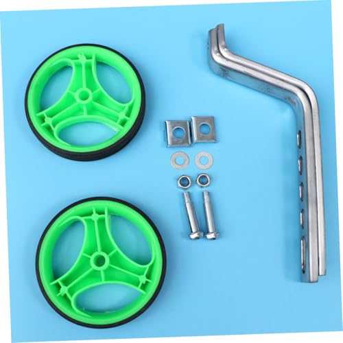 BESTonZON Ruedas de Entrenamiento para Bicicleta, Juego Auxiliar de Rueda de Equilibrio de 12-20 Pulgadas con Soporte Silencioso, Estabilizadores Verdes para Aprendizaje y Seguridad en el Ciclismo miniatura 7