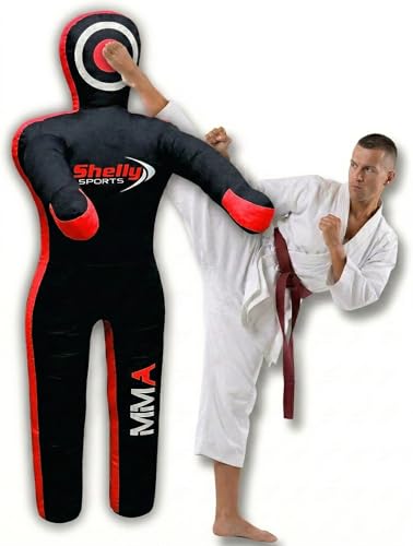 Shelly Mannequin MMA Judo Grappling Sac de Frappe Brésilien BJJ JIU Jitsu Position Debout Mannequin de lutte Arts Martiaux Boxe Karaté Mannequin...