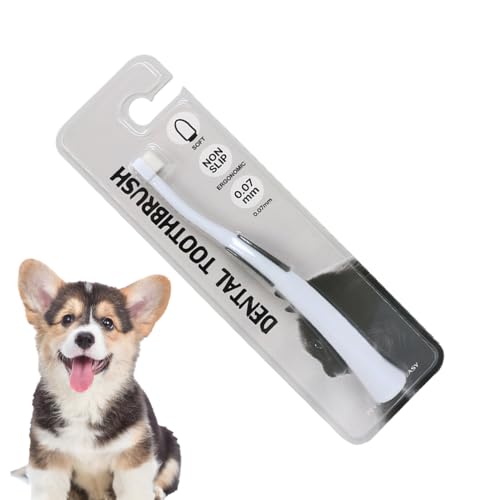 Cepillo de dientes para mascotas | Cepillos de dientes de perro con cerdas, cepillo para el cuidado de mascotas para cepillar los dientes, limpieza del hogar, animales y cachorros caninos