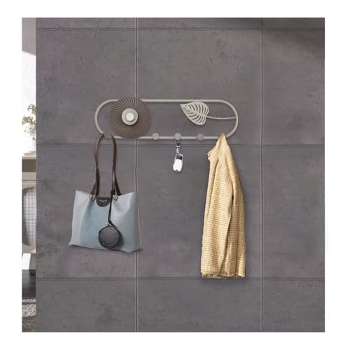 Perchero de pared ahorro de espacio para organizar la entrada 7