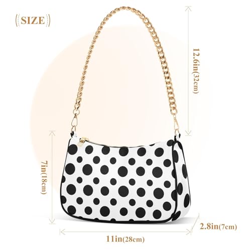Bolso de hombro para mujer con cierre de cremallera miniatura 5