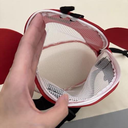 Image of Crab-Shaped Mesh Beach Toy Bag with Adjustable Shoulder Strap - Fun and Functional Sand Toy Storage for Kids