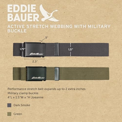 Image of Eddie Bauer Men's Backcountry Belt | Webbing | Adjustable | Metal Buckle | Active | Outdoor | Casual | Hiking