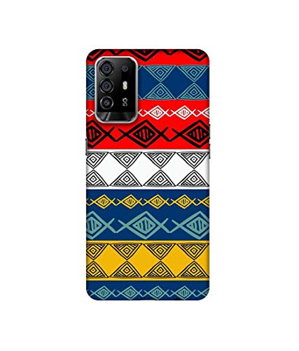 Image of Amazon Brand - Solimo Designer Colorful Hand Made Rangoli Art 3D Printed Hard Back Case Mobile Cover for Oppo F19 Pro Plus 5G / Oppo A94 5G