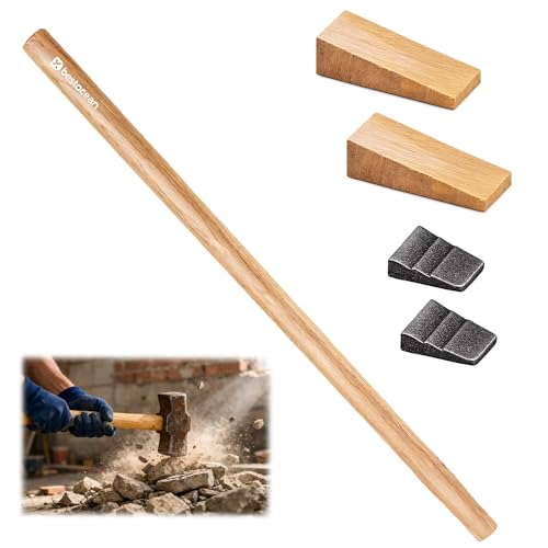 36 Inch Sledge Hammer Handle Replacement 1-Pack Heavy Duty Maul Handle & Splitting Maul Handle Replacement Compatible with Stiletto Hammer Handle & Ax Handles Replacement for Demolition Yard Work