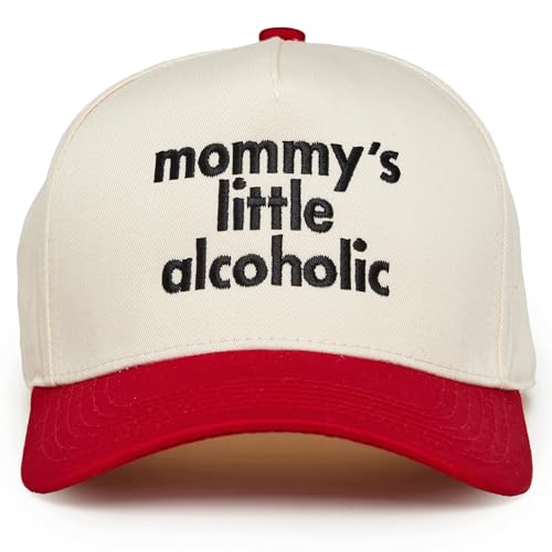 Adult Trucker Snapback Hat 2-Tone Cap - Mommys Little Alcoholic
