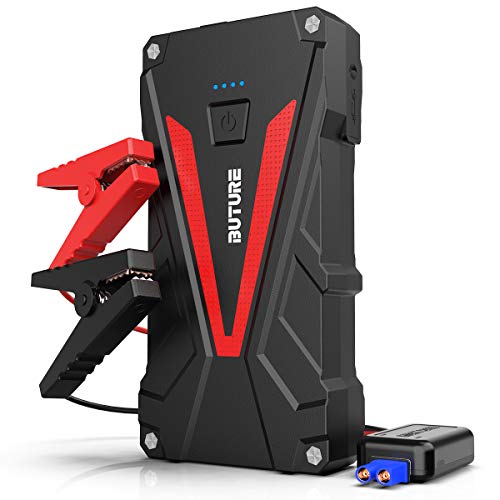 BuTure Arrancador de Coches 12V-1200A 15800mAh,Arrancador de Baterias de Coche para Gas de 7L y Diesel de 6L.