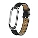 T-BLUER Cinturino Compatibile per Xiaomi Mi Band 5/Mi Band 6 Cinturini in Pelle,Cinturini Classico Sportivo di Ricambio Regolabile Regolabile per Uomo Donna