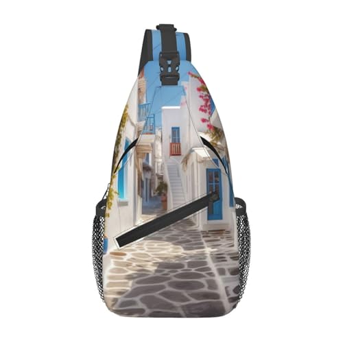 Bolso cruzado diagonal Greece Street para hombre y mujer miniatura 1