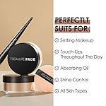 FOCALLURE Oil Control Loose Face Powder, Translucent Loose Setting Powder, Shine-Free Matte Finishing Powder, Long-lasting & Lightweight Sets Foundation Makeup, Includes Velour Powder Puff, Natural - Image 4