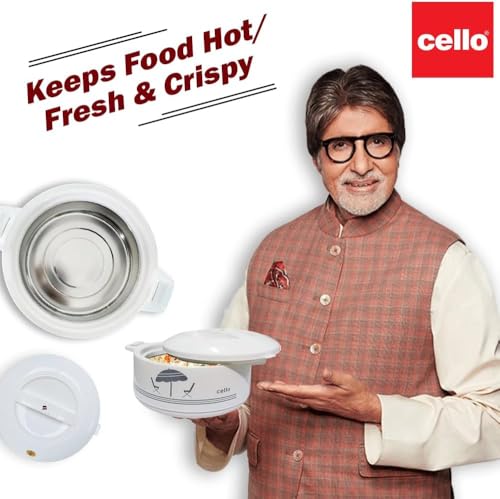 Cello Chef 1500 Deluxe Insulated Hot-Pot Casserole Warmer & Cooler, 1250 ml Capacity (White) by Cello - Image 5