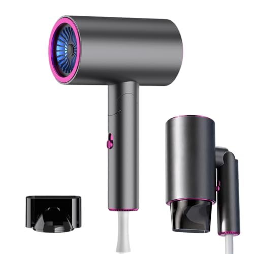 Foldable Travel Hair Dryer for Women & Men 1600W Quiet Blow Dryer for Curly & Straight Hair 2 Speed & 3 Heat Settings Fast Drying with Constant Temperature Hair Care Compact for Home and Travel