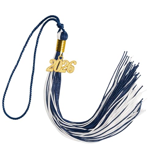 Image of GraduationMall Single&Multiple Color Graduation Tassel with 2026 Year Charm 9 inch
