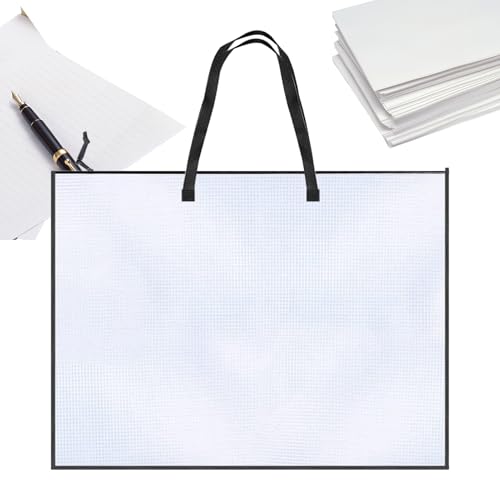 Bolsa de arte - Bolsa de suministro de artistas portátiles, lona duradera Carryall - Organizador de gran capacidad para pintar suministros de dibujo, estuche de hombro ligero para proyectos de