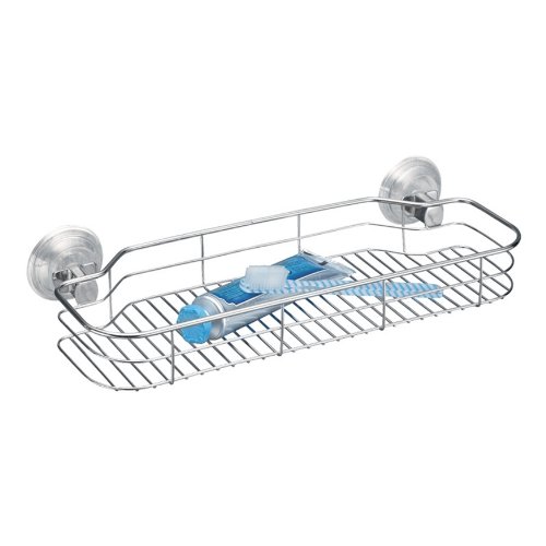 Preisvergleich Produktbild InterDesign 42220EU Power Lock Reo Saugregal, edelstahl poliert