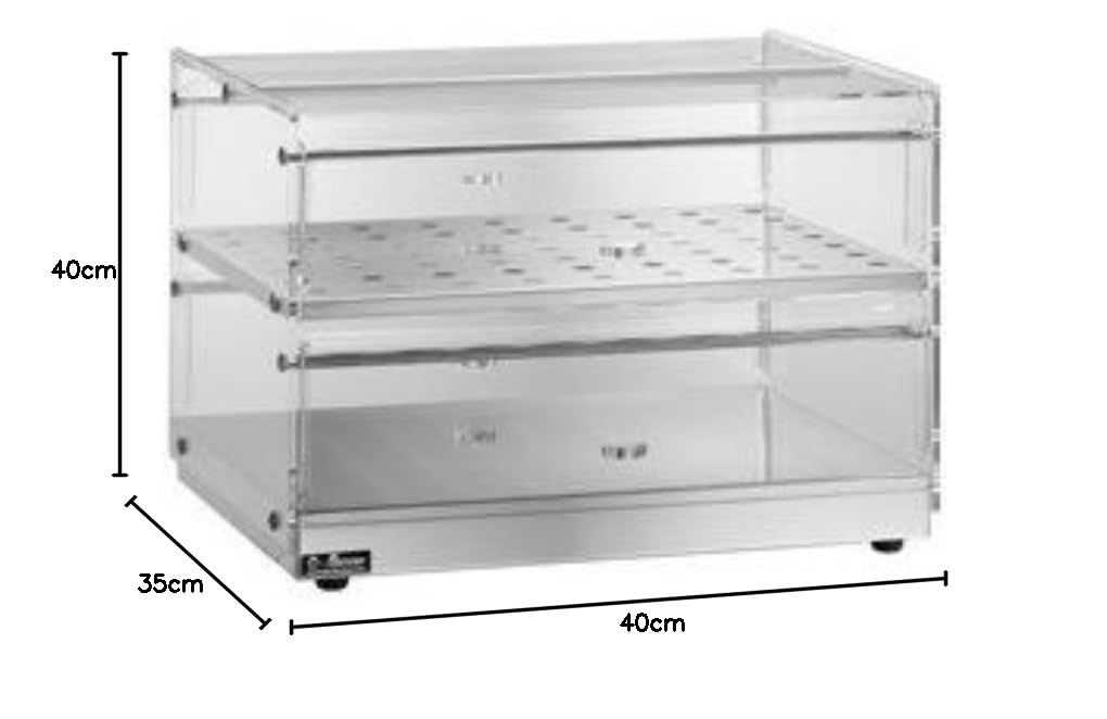 RESTAURANTSTORE Vetrina neutra espositore brioches bar cm 50x35x40 RS9474