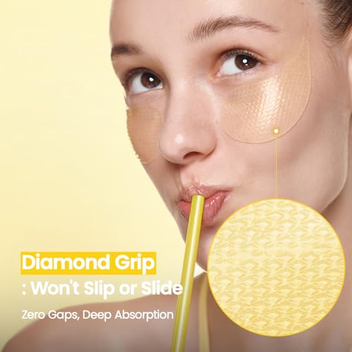 Image of BIODANCE Vita Niacinamide Eye Patches, Dark Circles & Dull Spot Patches for Face, Under Eye Mask for Uneven Skin Tone, Travel Essentials & Self Care Gifts for Women, Korean Skin Care (60 Count)