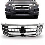 PartsFlow Front Bumper Grille Upper Mesh Grill Chrome For 2010 2011 Honda Accord Crosstour