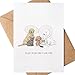 Get Well Soon Card, Funny Surgery Recovery Card, Dog Cone of Shame Card (Handmade, Premium Quality)