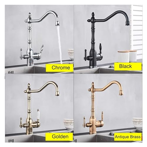 Mitigeur cuisine laiton pivotant finitions chrome et double commande haute précision