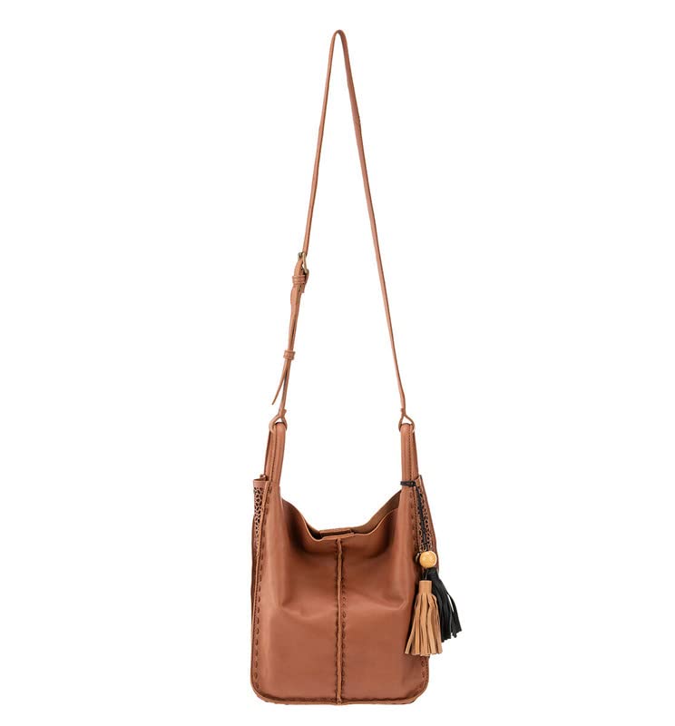 The SakLos Feliz Crossbody Bag in Leather, Large Purse with Single Adjustable Shoulder Strap