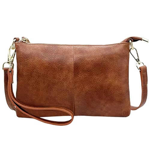 Image of Beurlike Leather Wristlet Wallet Clutch Purses For Women Small Crossbody Phone Bags