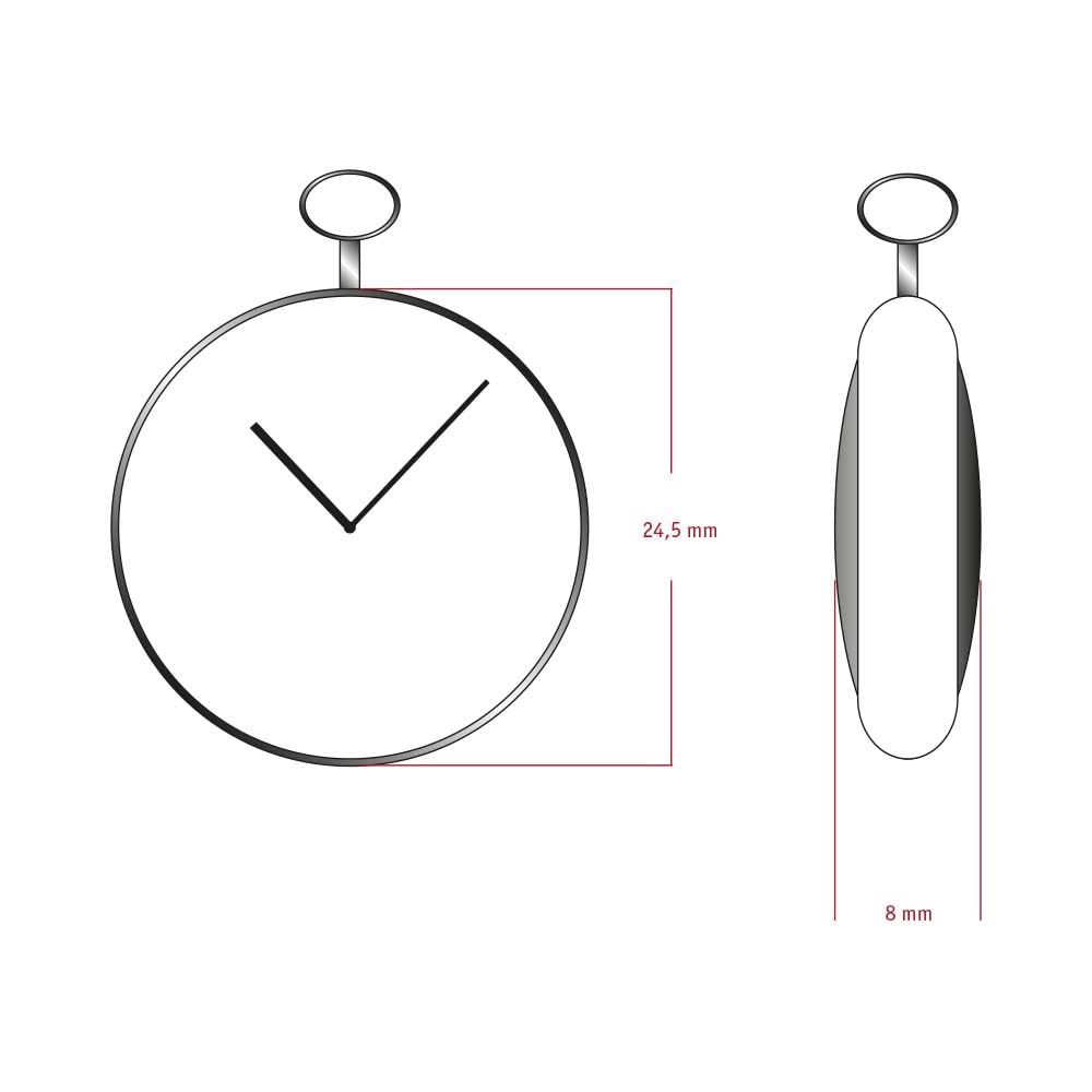 Dugena Taschenuhr 4460637-1 – Klassische Damen Taschenuhr in Silber mit arabischen Zahlen und Quarzwerk – Elegantes Retro Design für stilvolle Frauen