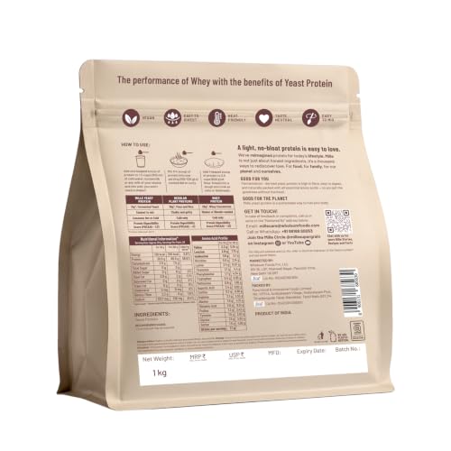 Mille Yeast Protein 31g Unflavoured 1kg - Image 3