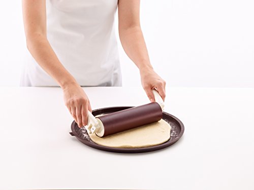 Lekue Perforated Pizza Mat, 14\", Brown