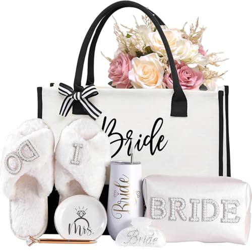 Bolsa de lona nupcial para celebrar tu compromiso, boda y luna de miel