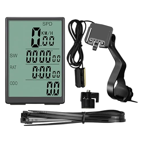 Computadora para Bicicleta - Computadora para Bicicleta con Cable A Prueba De Agua, Velocímetro Odómetro De Alta Precisión para De Carretera, Visualización De Datos En Tiempo Real | Rastreador GPS