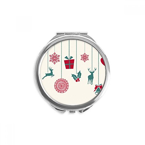 Miroir de maquillage Noël élan pour retouches dans votre sac