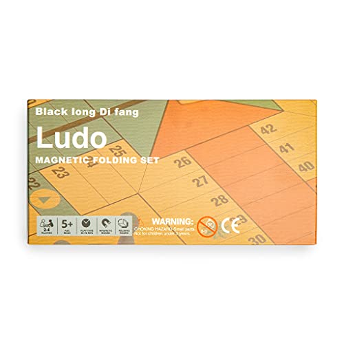 Black Long Di Fang SH-FXQ001-A Ludo Magnetic Folding Travel Board Game Set thumb #8