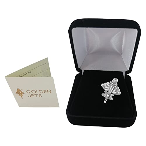 Image of Colombian Emerald & Multi-Material Options | Quimbaya Flyer Lapel Pin | Ancient Alien Golden Jets Collection