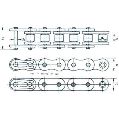 Catena A Rullo IWIS 12B-1 (3/4 X 7/16) ECOPLUS - Per Trasmissioni Meccaniche, Industriali - Foto 6