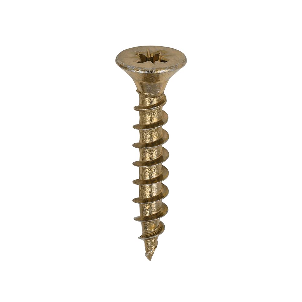 Timco Yellow 50030Soloc Solo Chipboard & Woodscrews - Pz - Double Countersunk - 5.0 X 30 Box 200