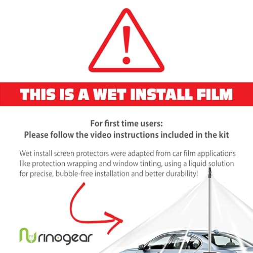 Rinogear RN-3232 8-Pack) Screen Protector For Fitbit Charge 6 / Charge 5 Screen Protector [Flexible Clear Film] Case Friendly Accessories thumb #1